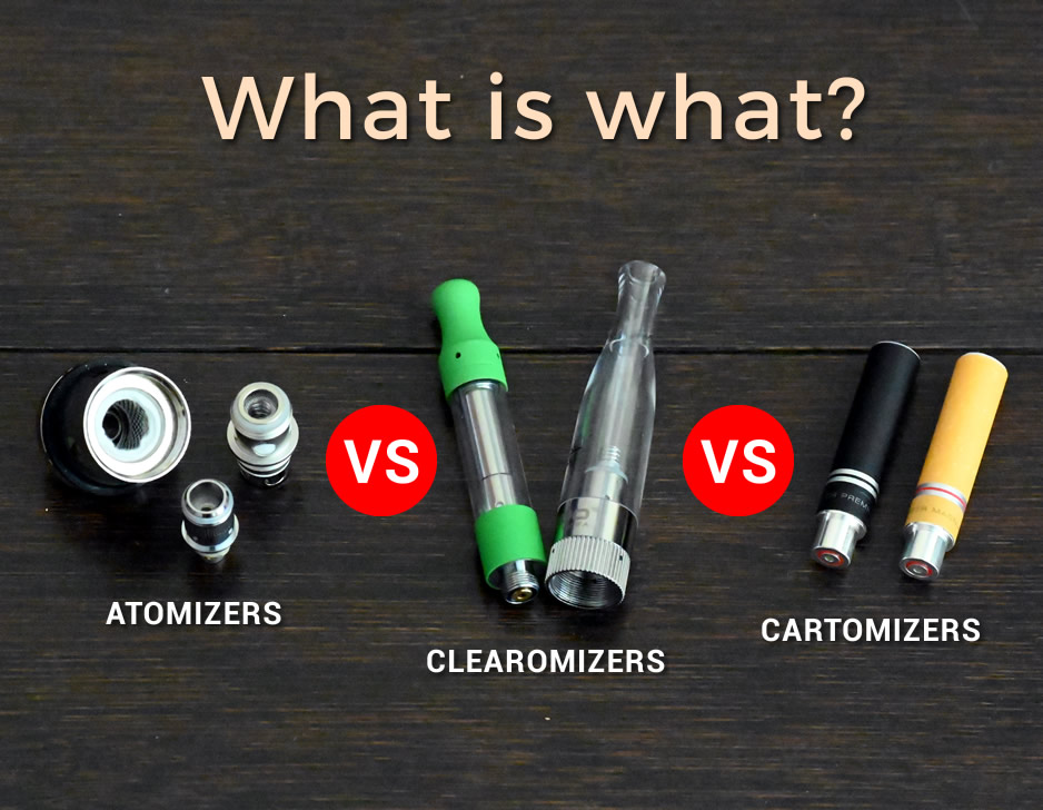 Atomizer vs Clearomizer vs Cartomizer: What's What | ePuffer Vape Blog