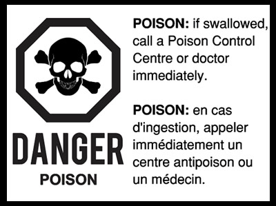 Vaping substances containing nicotine present a poisoning risk if they are ingested.