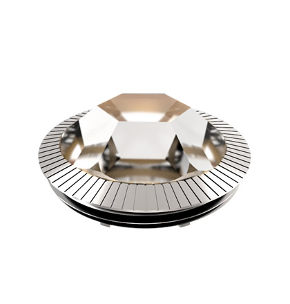 Clearance :: E-PIPE 629 Universal Silver Trim LED Cap