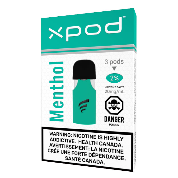 XPOD® Menthol Nordic Mint Vape Pods 3-Pack | ePuffer Canada