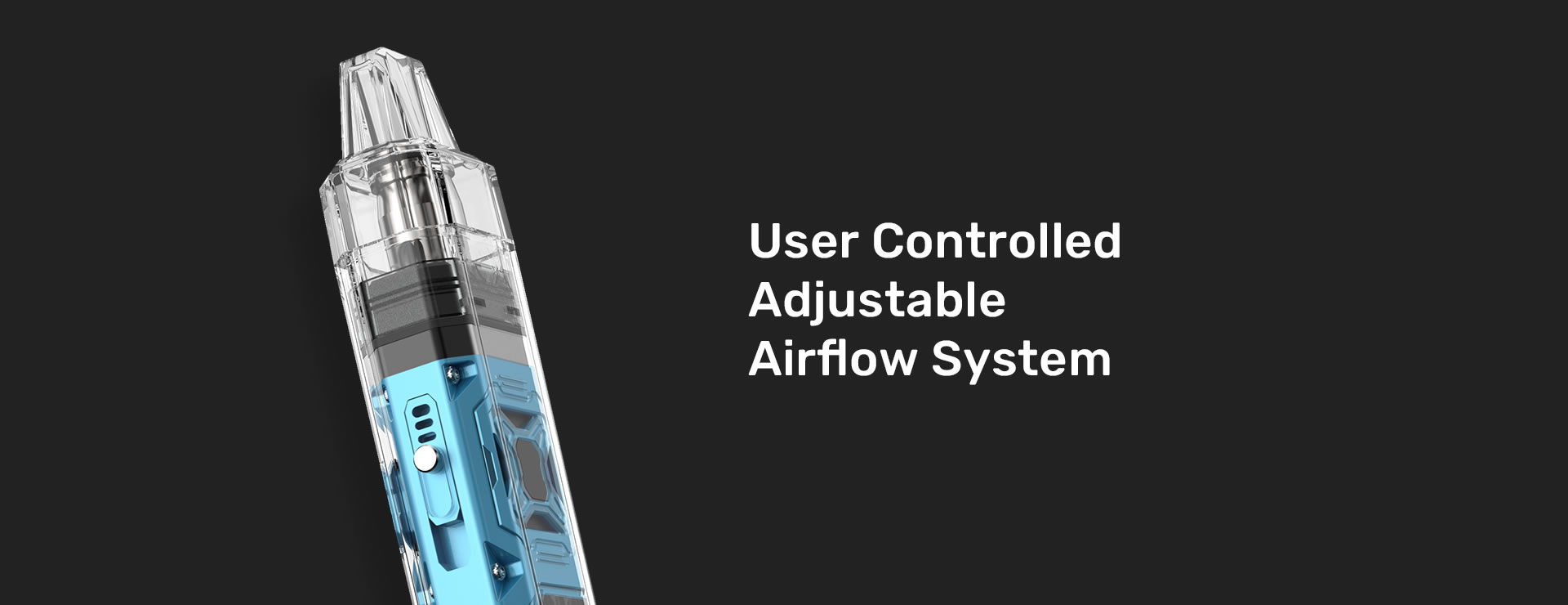 Shift adjustable vape airflow