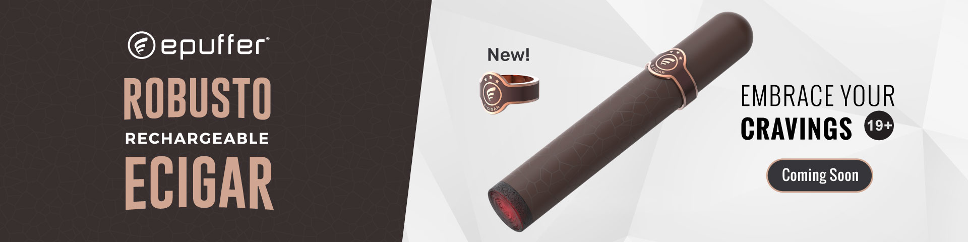 Vape Cigar - Robusto rechargeable ecigar