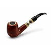 ePipe 659 rosewood vape pipe with gold trim tank