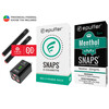 epuffer snaps menthol cigalike electronic cigarette rechargeable starter kit black batteries and prefilled menthol cartomizers