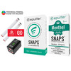 epuffer snaps menthol cigalike electronic cigarette rechargeable starter kit white batteries and prefilled menthol cartomizers
