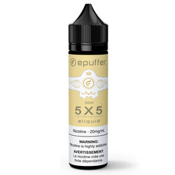 epuffer 5x5 cured tobacco blends eliquid flavour vape ejuice 50ml