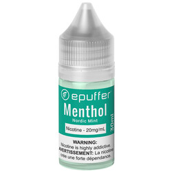 epuffer nicsalt menthol mint eliquid