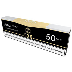 epuffer snaps ecigarette 5x5 tobacco cartridges