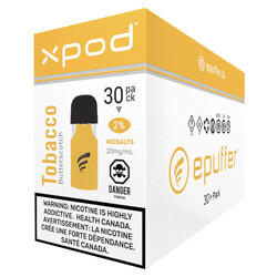 XPOD tobacco butterscotch vape pod bulk 30 pack