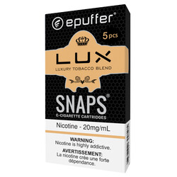 epuffer snaps ecigarette disposable lux tobacco cartridges