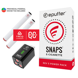 epuffer snaps electronic cigarette rechargeable starter kit