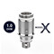 electronic pipe black crystal - silver cap