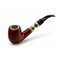 ePipe 659 rosewood vape pipe with gold trim tank